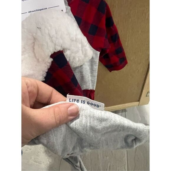 Life Is Good Puppy Romper With Ruffle Butt Girls Size 0/3 Month Romper & Hat Set - Picture 8 of 8